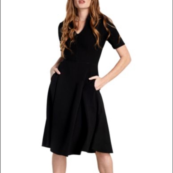 Dress the Population Dresses & Skirts - Dress the Population Mallory Fit-&-Flare Shirtdress